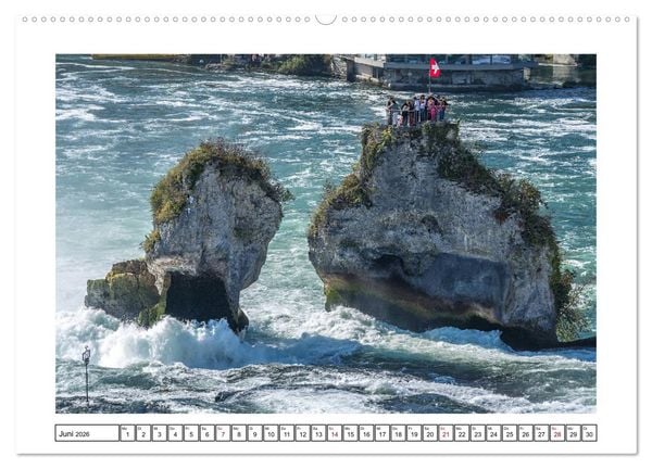 Produktbild: Rheinfall in Schaffhausen - Ein Naturschauspiel (Wandkalender 2026 DIN A2 quer), CALVENDO Monatskalender