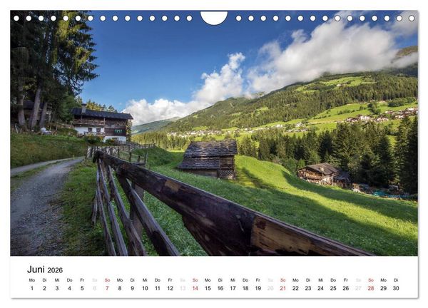 Produktbild: Bergbauernh&ouml;fe im Ultental (Wandkalender 2026 DIN A4 quer), CALVENDO Monatskalender
