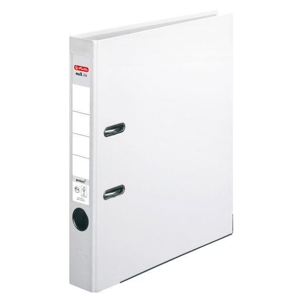 Produktbild: Herlitz Ordner maX.file protect A4 5cm wei&szlig;