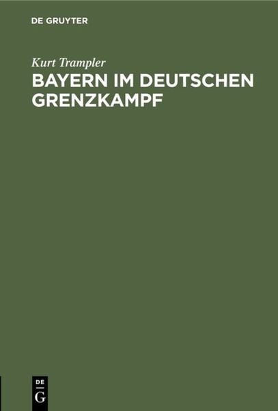 Produktbild: Bayern im deutschen Grenzkampf