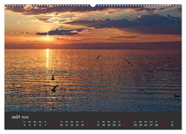 Produktbild: Au fil de l'eau... LAC LEMAN (Calendrier mural 2026 DIN A2 vertical) calendrier de bureau
