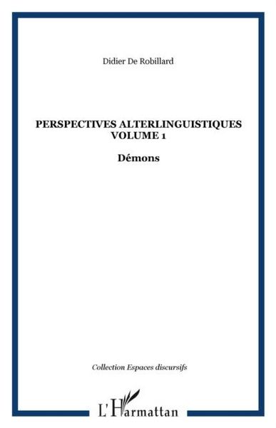 Produktbild: Perspectives alterlinguistiques 1