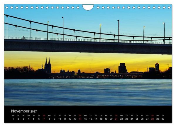 Produktbild: k&ouml;ln dunkelbunt II &ndash; Die Stadt leuchtet! (Wandkalender 2027 DIN A4 quer), CALVENDO Monatskalender