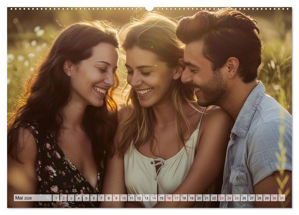 Produktbild: Farben der Liebe: Bunte Vielfalt des Herzens (Wandkalender 2026 DIN A2 quer), CALVENDO Monatskalender