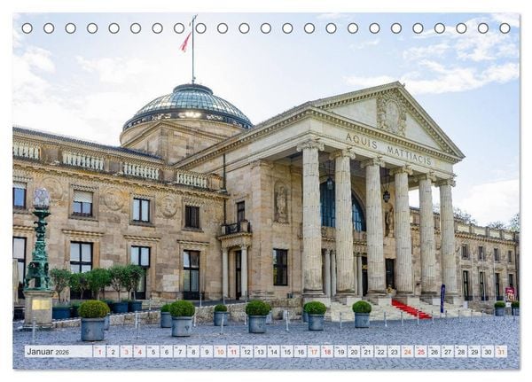 Produktbild: Wiesbaden Impressionen (Tischkalender 2026 DIN A5 quer), CALVENDO Monatskalender