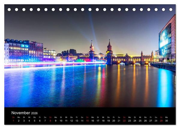 Produktbild: Berlin dynmaic (Tischkalender 2026 DIN A5 quer), CALVENDO Monatskalender