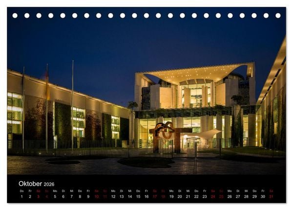 Produktbild: Eine Reise durch Berlin bei Nacht (Tischkalender 2026 DIN A5 quer), CALVENDO Monatskalender
