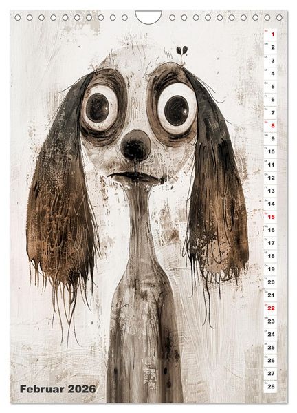 Produktbild: Hund mit Pfiff (Wandkalender 2026 DIN A4 hoch), CALVENDO Monatskalender