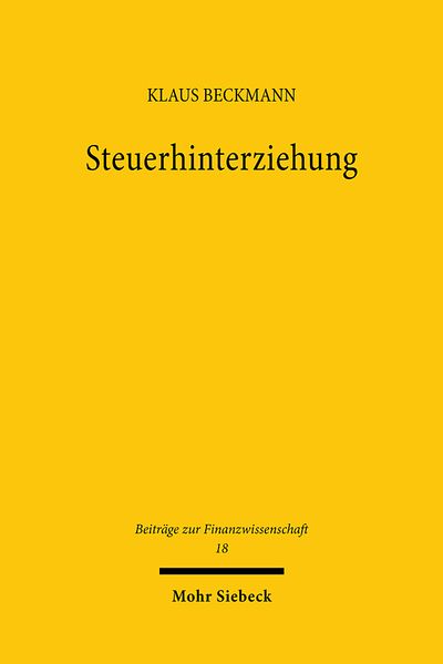 Produktbild: Steuerhinterziehung