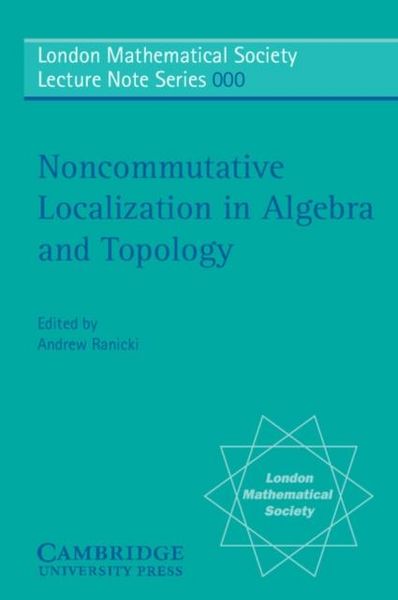 Produktbild: Noncommutative Localization in Algebra and Topology