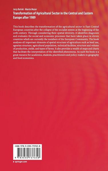 Produktbild: Transformation of Agricultural Sector in the Central and Eastern Europe after 1989