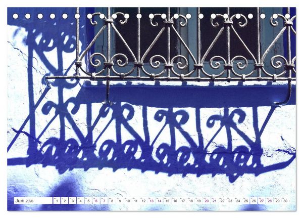 Produktbild: Chefchaouen - Blue Details (Tischkalender 2026 DIN A5 quer), CALVENDO Monatskalender