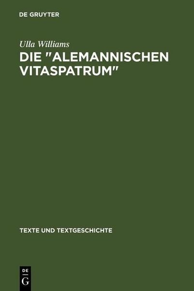Produktbild: Die " Alemannischen Vitaspatrum "