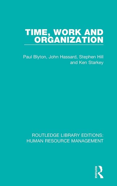Produktbild: Time, Work and Organization