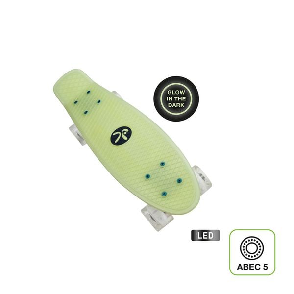 muuwmi Lights Skateboard Fun GLOW, mit Leuchtrollen und Glow-Effekt