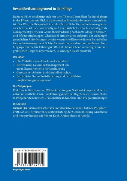 Produktbild: Gesundheitsmanagement in der Pflege