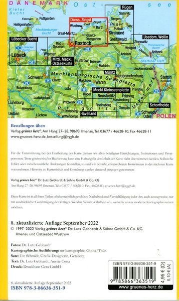 Produktbild: Freizeitkarte Fischland, Dar&szlig;, Zingst