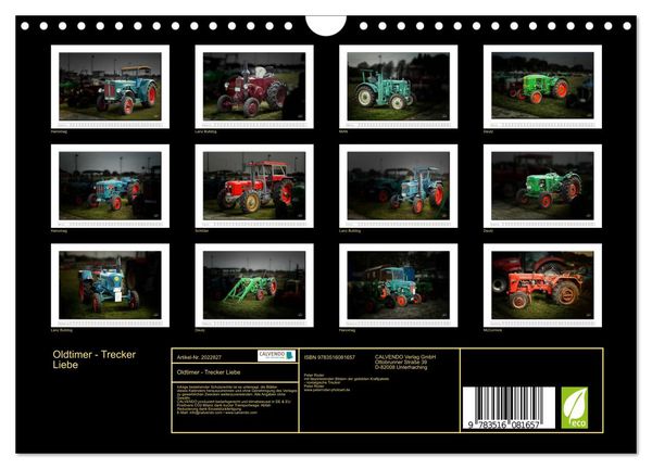 Produktbild: Oldtimer - Trecker Liebe (Wandkalender 2026 DIN A4 quer), CALVENDO Monatskalender