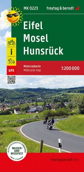 Freytag & berndt Motorradkarte Eifel - Mosel - Hunsrück 1:200.000, Sonstige von , KOMPASS freytag und berndt, 978-3-7079-2270-7