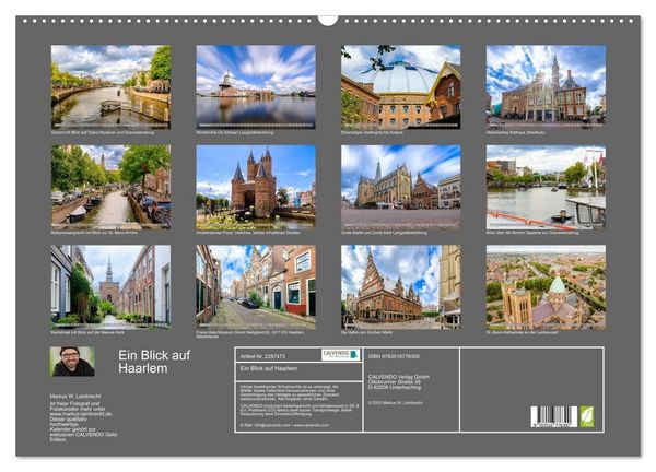 Produktbild: Ein Blick auf Haarlem (Wandkalender 2027 DIN A2 quer), CALVENDO Monatskalender