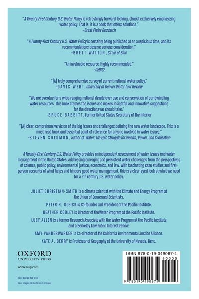 Produktbild: Twenty-First Century Us Water Policy