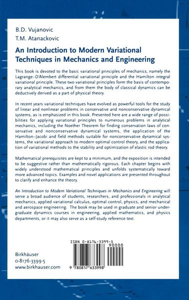 Produktbild: An Introduction to Modern Variational Techniques in Mechanics and Engineering