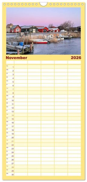 Produktbild: Familienplaner 2026 - Westj&uuml;tland - D&auml;nemarks Westen erleben mit 5 Spalten (Wandkalender, 21 x 45 cm) CALVENDO