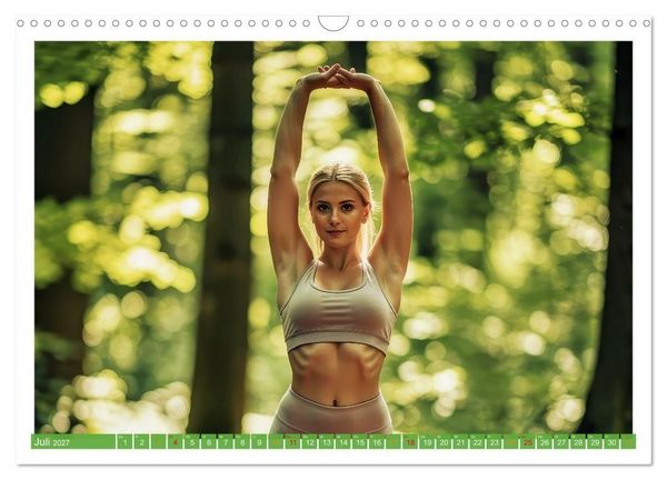 Produktbild: Yoga im Wald (Wandkalender 2027 DIN A3 quer), CALVENDO Monatskalender