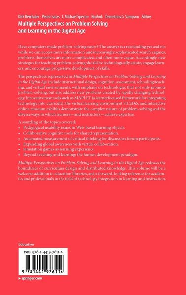 Produktbild: Multiple Perspectives on Problem Solving and Learning in the Digital Age