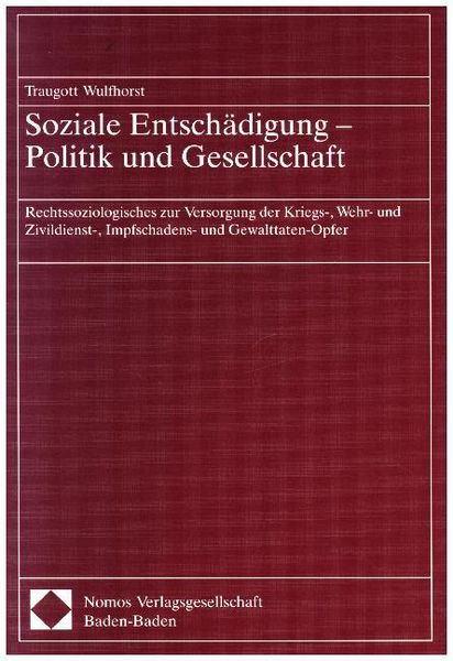 Produktbild: Soziale Entsch&auml;digung - Politik und Gesellschaft
