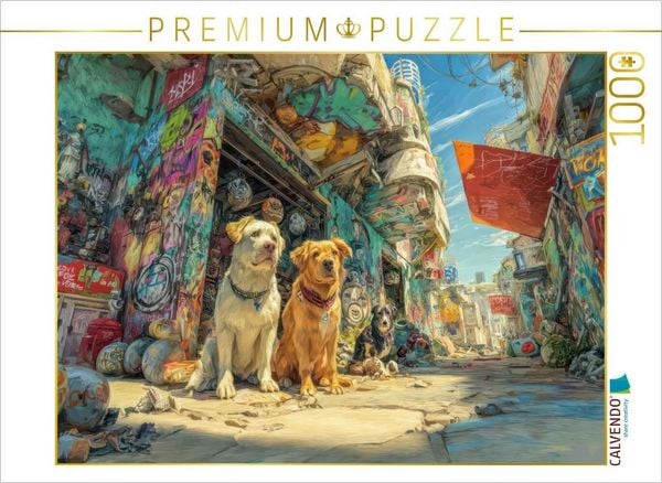 Produktbild: CALVENDO Puzzle Bunte Stadt | 1000 Teile Lege-Gr&ouml;&szlig;e 64x48cm Foto-Puzzle f&uuml;r gl&uuml;ckliche Stunden