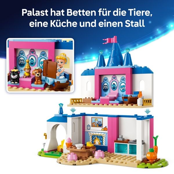 Produktbild: LEGO ǀ Disney Princess 43283 Cinderellas Tierpalast, Bauspielzeug f&uuml;r Kinder ab 4 Jahren