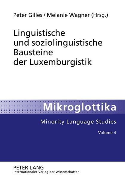 Produktbild: Linguistische und soziolinguistische Bausteine der Luxemburgistik