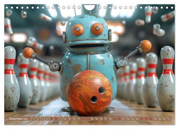 Produktbild: Neues aus dem Roboter Sport Club (Wandkalender 2026 DIN A4 quer), CALVENDO Monatskalender
