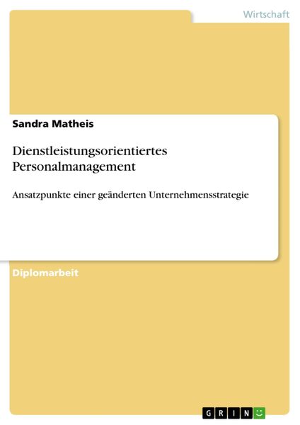 Produktbild: Dienstleistungsorientiertes Personalmanagement