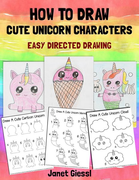 Produktbild: How To Draw Cute Unicorn Characters (Easy Directed Drawing)
