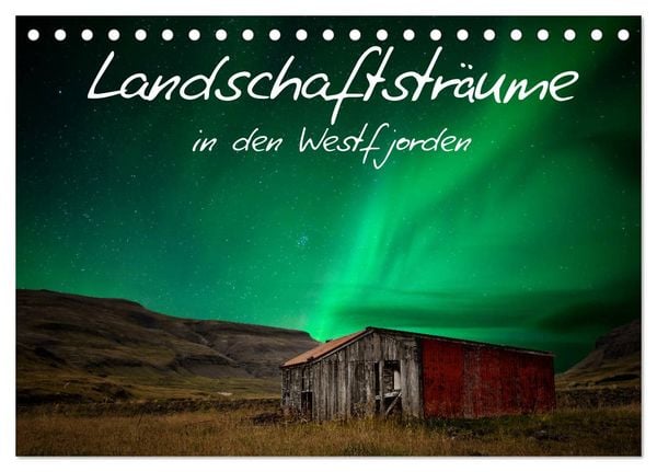 Produktbild: Landschaftstr&auml;ume in den Westfjorden (Tischkalender 2026 DIN A5 quer), CALVENDO Monatskalender