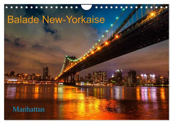 Produktbild: Balade New-Yorkaise, Manhattan (Calendrier mural 2026 DIN A4 vertical), CALVENDO calendrier mensuel