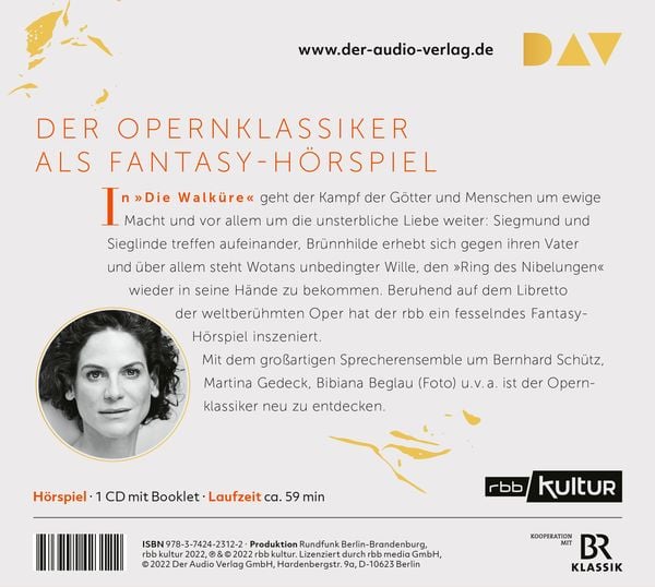 Produktbild: Die Walk&uuml;re. Der Ring des Nibelungen 2