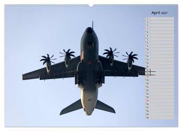 Produktbild: Flugzeuge &ndash; Starts und Landeanfl&uuml;ge Geburtstagsplaner (hochwertiger Premium Wandkalender 2027 DIN A2 quer), Kunstdruck in Hochglanz