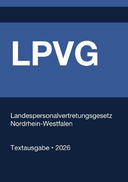 Produktbild: LPVG NRW - Landespersonalvertretungsgesetz Nordrhein-Westfalen 2026