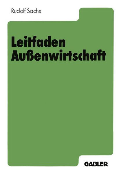 Produktbild: Leitfaden Au&szlig;enwirtschaft