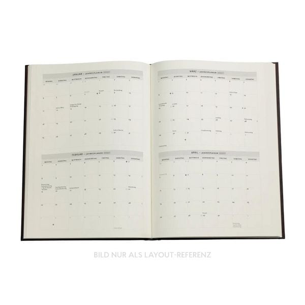 Produktbild: 12-Monatskalender 2027 Smaragdblume Grande Vertikal