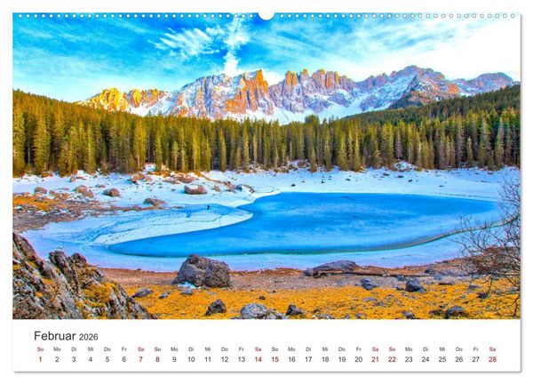 Produktbild: S&uuml;dtirol - Entlang der italienischen Alpen. (Wandkalender 2026 DIN A2 quer), CALVENDO Monatskalender