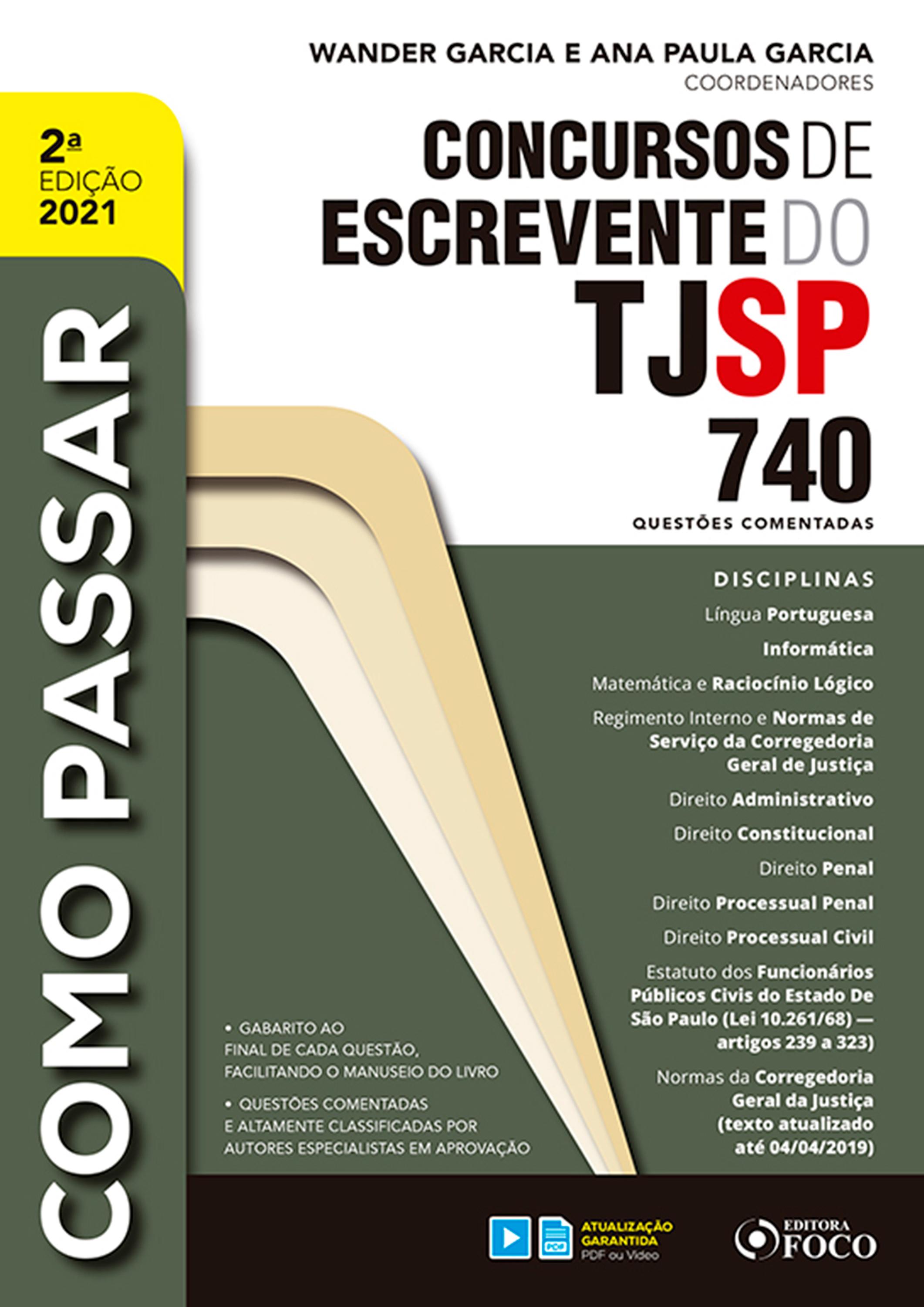 Produktbild: Como Passar Concursos de Escrevente do TJSP