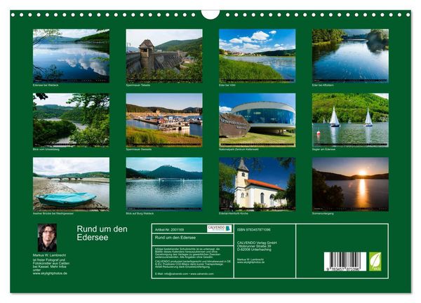 Produktbild: Rund um den Edersee (Wandkalender 2026 DIN A3 quer), CALVENDO Monatskalender