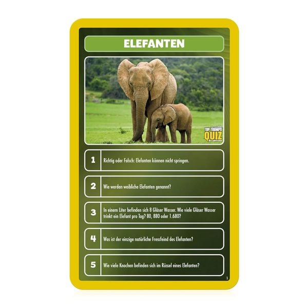 Produktbild: Top Trumps Quiz Welt der Tiere