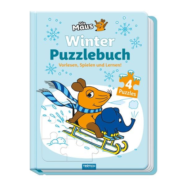 Trötsch Die Maus Winter-Puzzlebuch Puzzlebuch, Gebundene Ausgabe von , Trötsch Verlag GmbH & Co. KG, 978-3-9880235-4-4