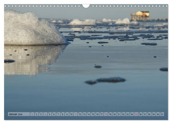 Produktbild: ST. PETER-ORDING PURistisch (Wandkalender 2026 DIN A3 quer), CALVENDO Monatskalender