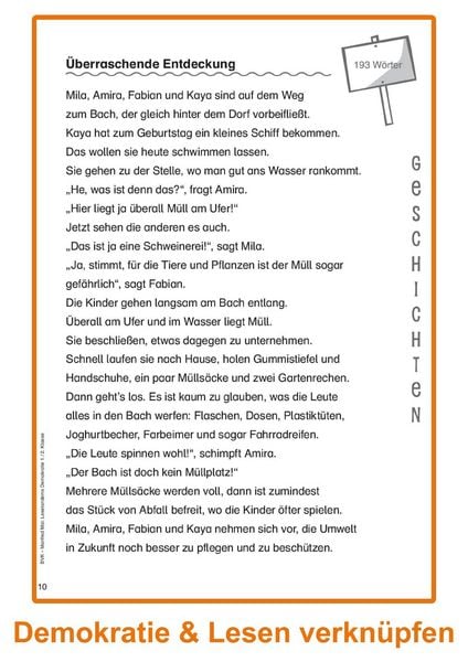 Produktbild: Lesetandems Demokratie 1./2. Klasse